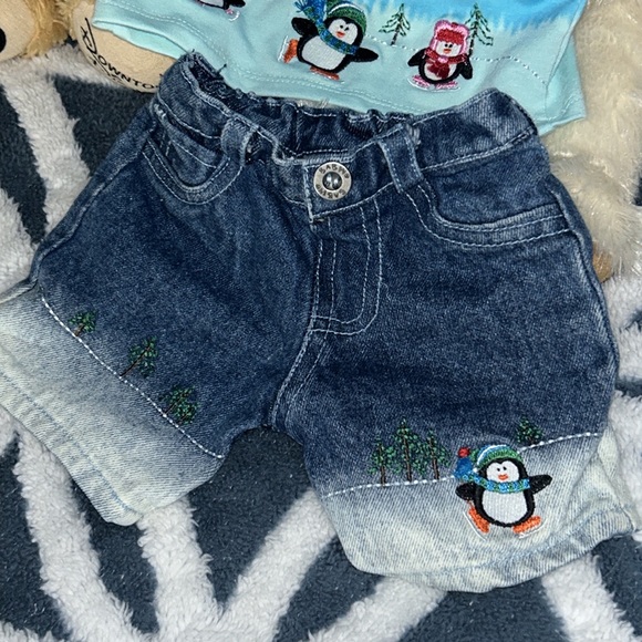 Build A Bear Winter Theme 5 Piece Holiday Outfit Accessories Gift Bag Bundle - Picture 10 of 14